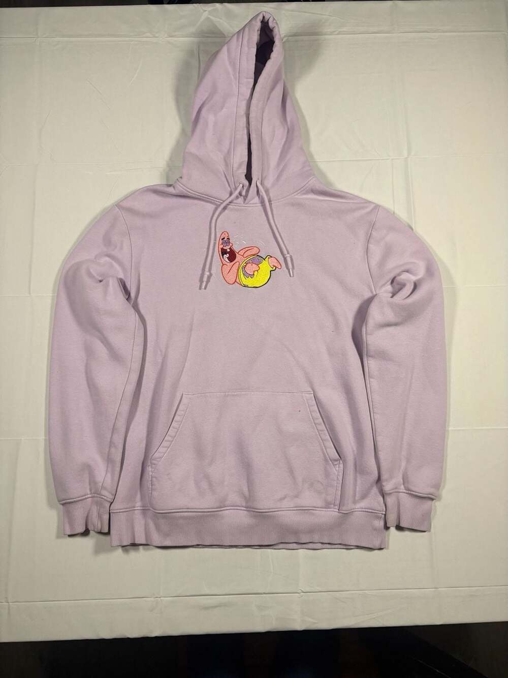 H&M Divided SpongeBob Patrick Star Embroidered Lavender Hoodie Size M